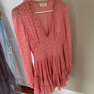 Rococo Sand Pink Long Sleeve Dress